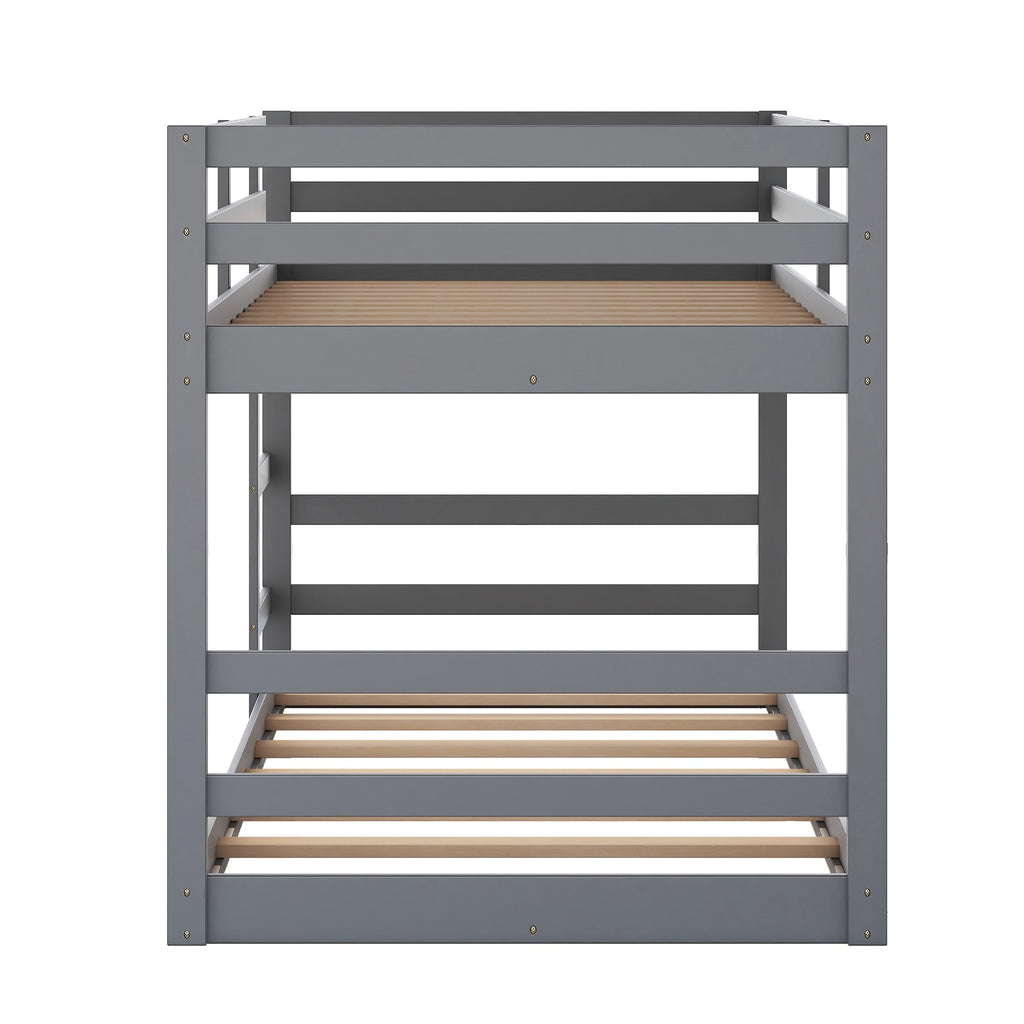 Twin Over Twin Bunk Bed with Ladder