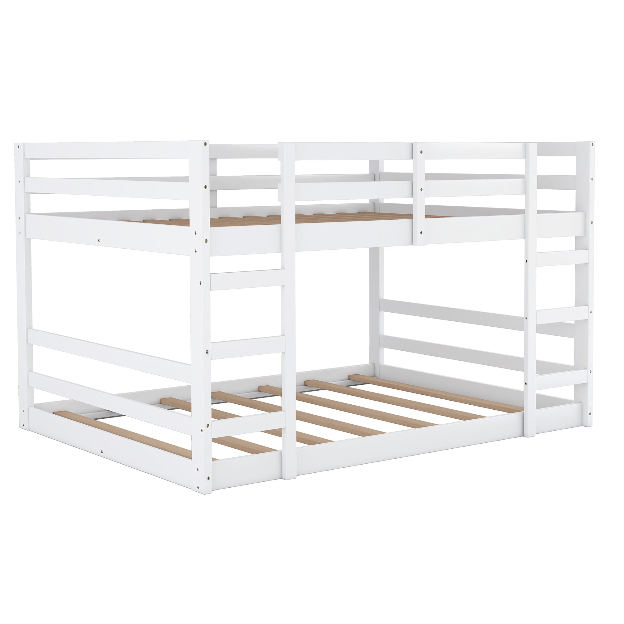 Twin Over Twin Bunk Bed with Ladder