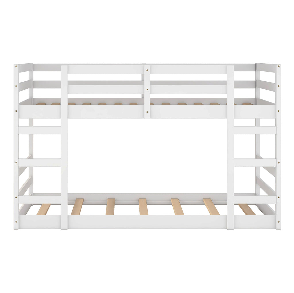 Twin Over Twin Bunk Bed with Ladder
