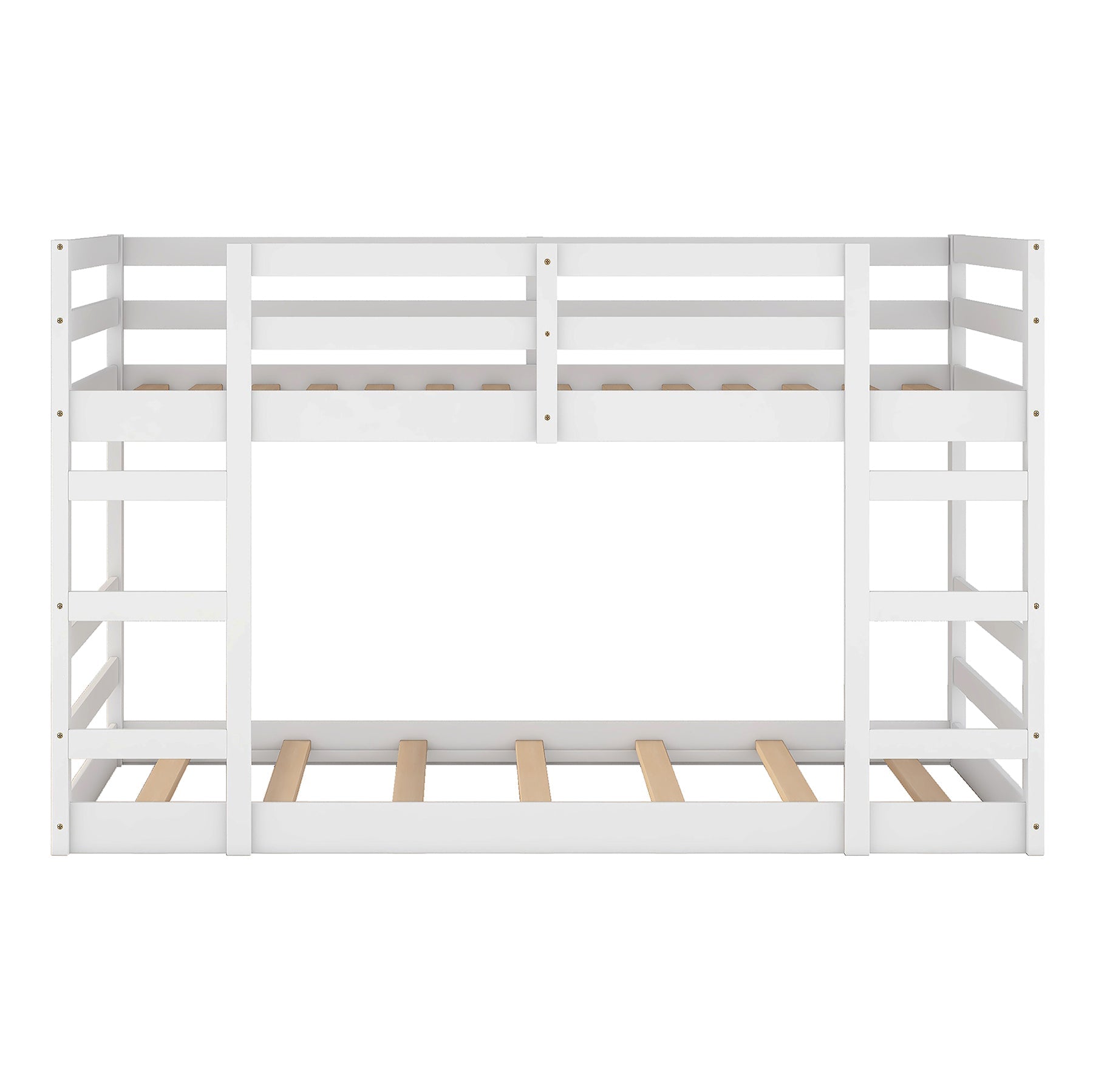 Twin Over Twin Bunk Bed with Ladder