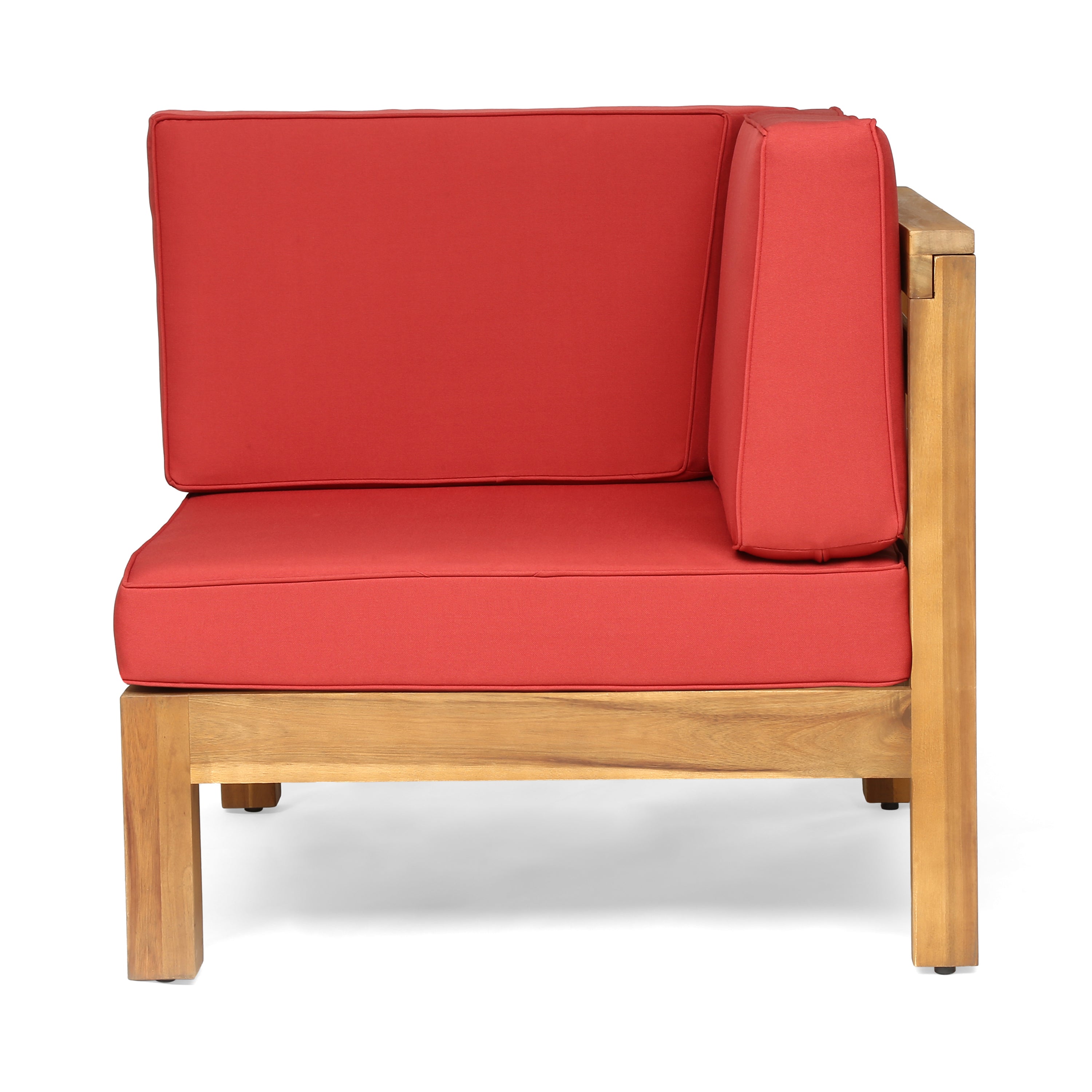 BRAVA X-BACK LOVESEAT ACACIA WOOD OUTDOOR WATER-RESISTANT SOFA
