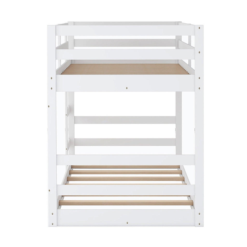 Twin Over Twin Bunk Bed with Ladder