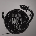 Moon and Back - Rocket - Metal Wall Art/Decor