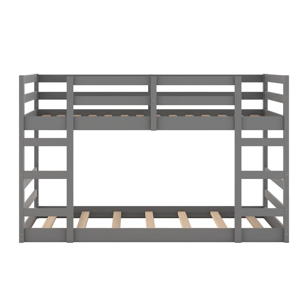 Twin Over Twin Bunk Bed with Ladder