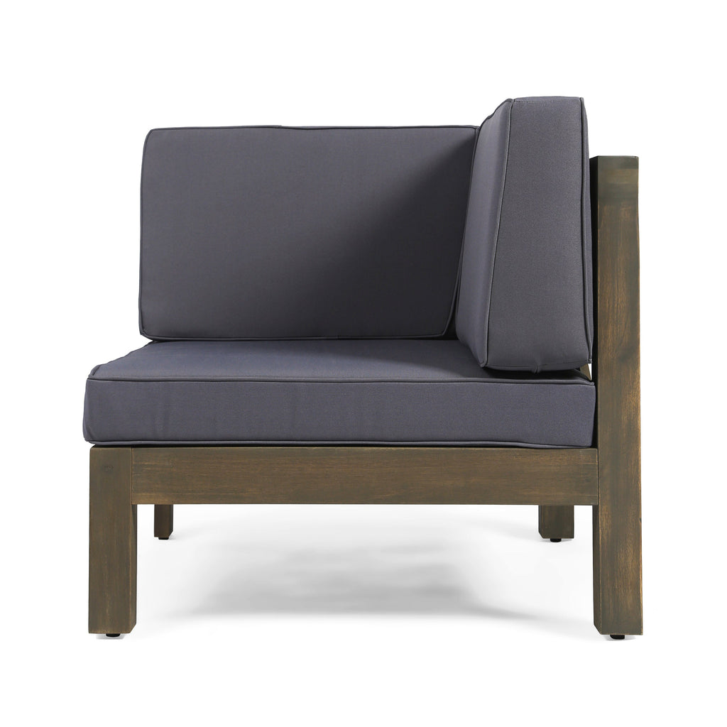 BRAVA X-BACK LOVESEAT ACACIA WOOD OUTDOOR WATER-RESISTANT SOFA