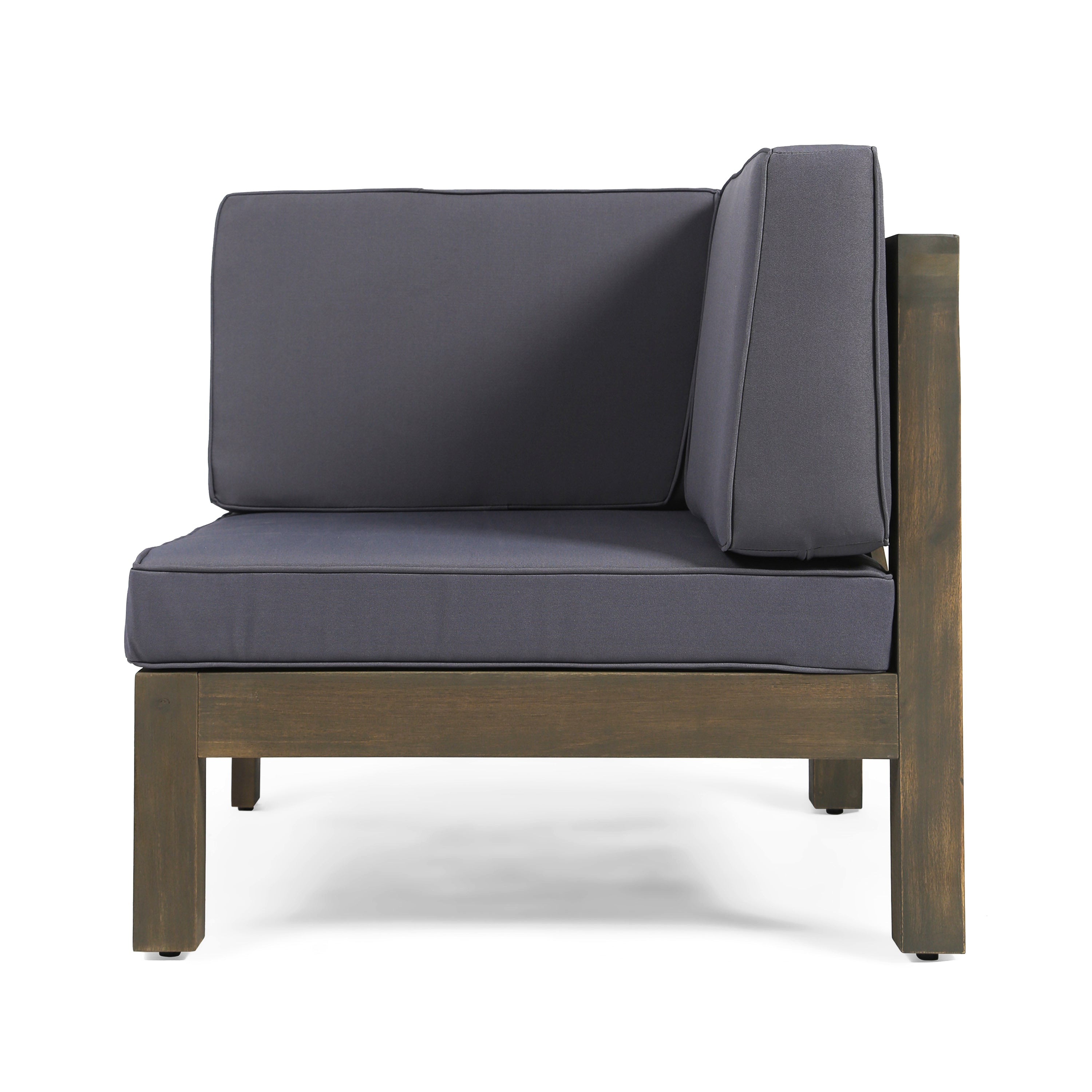 BRAVA X-BACK LOVESEAT ACACIA WOOD OUTDOOR WATER-RESISTANT SOFA