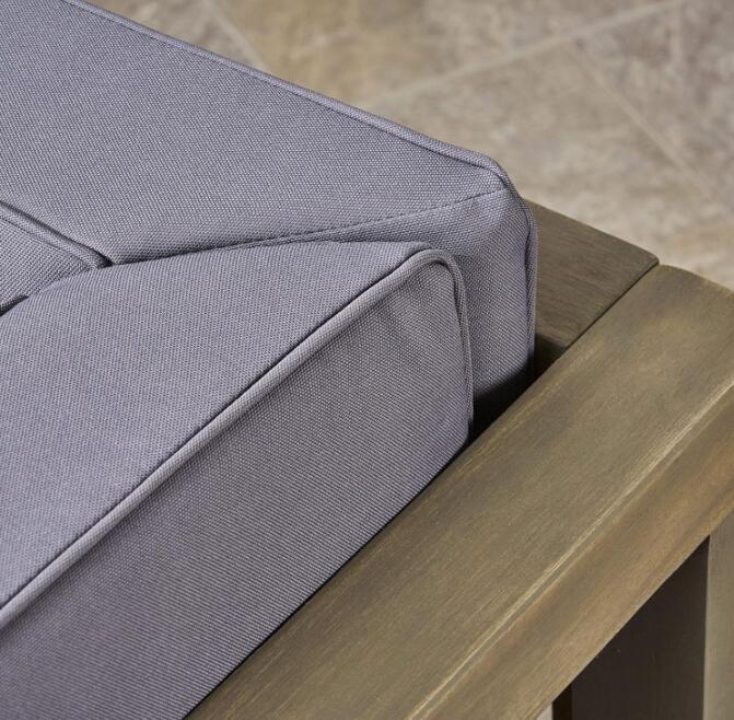 BRAVA X-BACK LOVESEAT ACACIA WOOD OUTDOOR WATER-RESISTANT SOFA