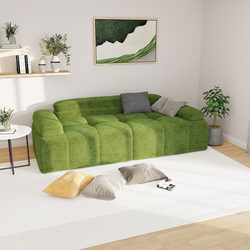 Modern Sofa Bed,Velvet Sleeper Couch,3 Seater Tufted Sofa,And