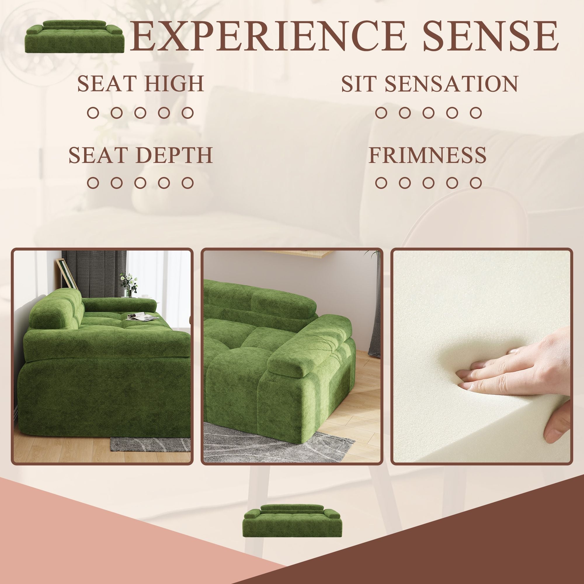 Modern Sofa Bed,Velvet Sleeper Couch,3 Seater Tufted Sofa,And