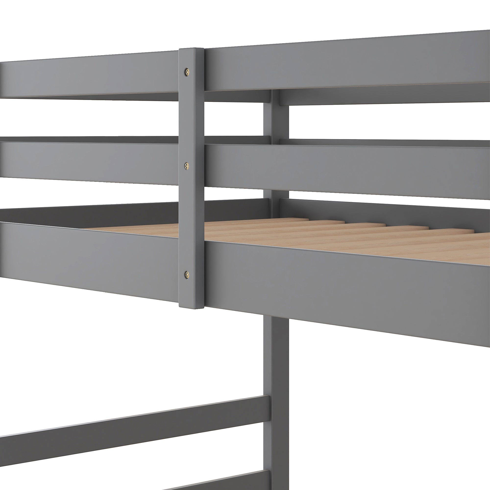 Twin Over Twin Bunk Bed with Ladder